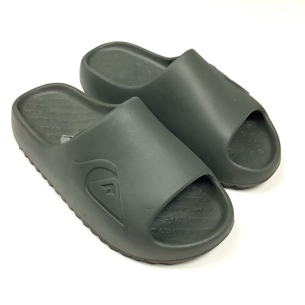 Quiksilver CloudBreak Gray Sandal Slide Men Size 7 Minimalist Surfwear Gorpcore